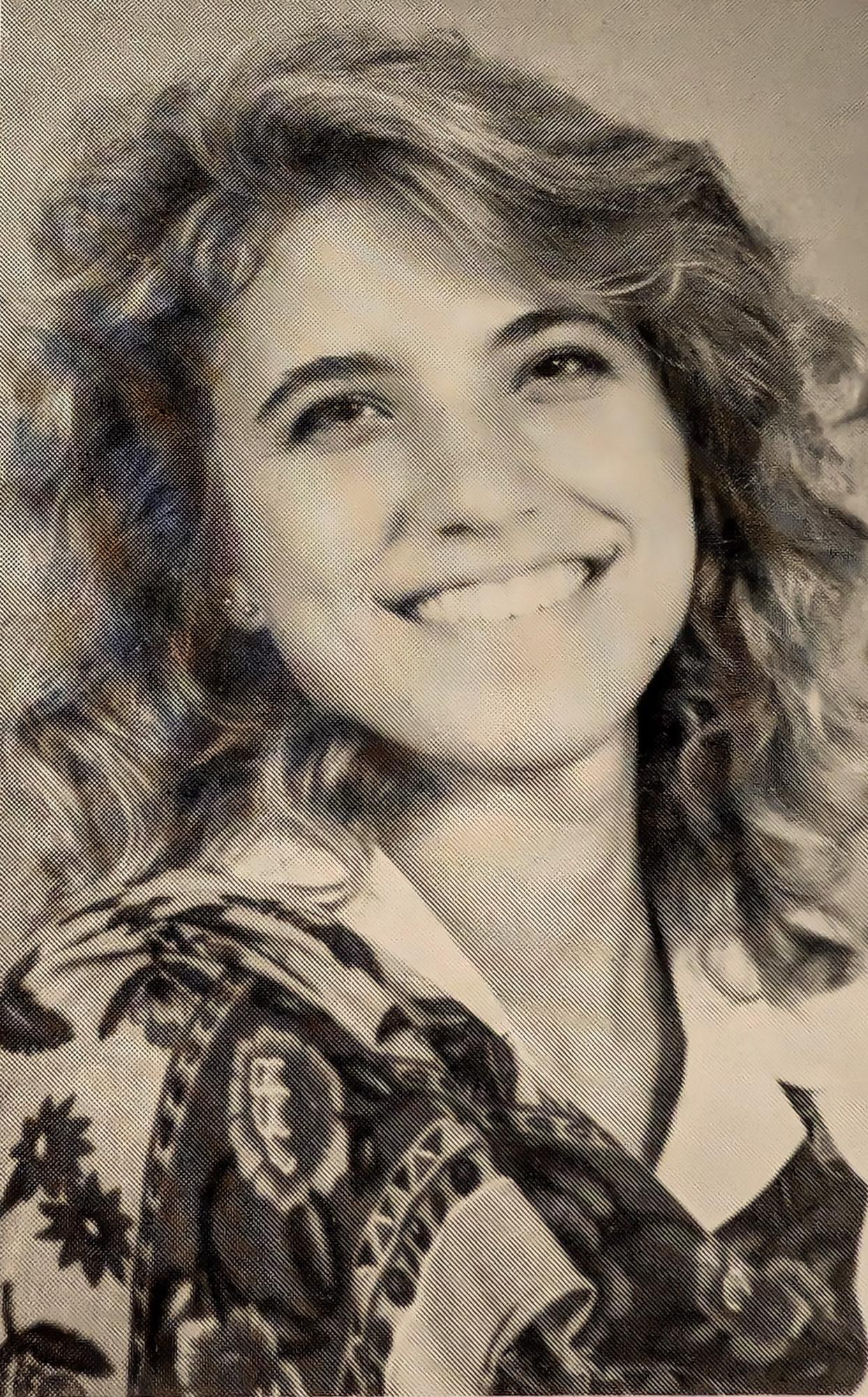 Rebecca Lomshek's senior photo, Class of 1989.